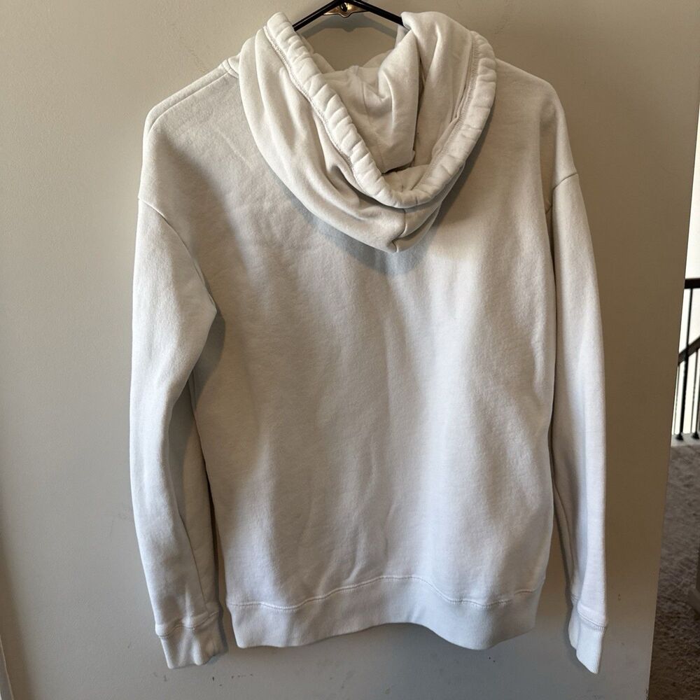 Hollister California Logo Hoodie Sweatshirt White/Navy Medium Y2K Retro - Picture 9 of 9